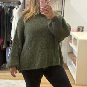 Pull oversize Alba Kaki