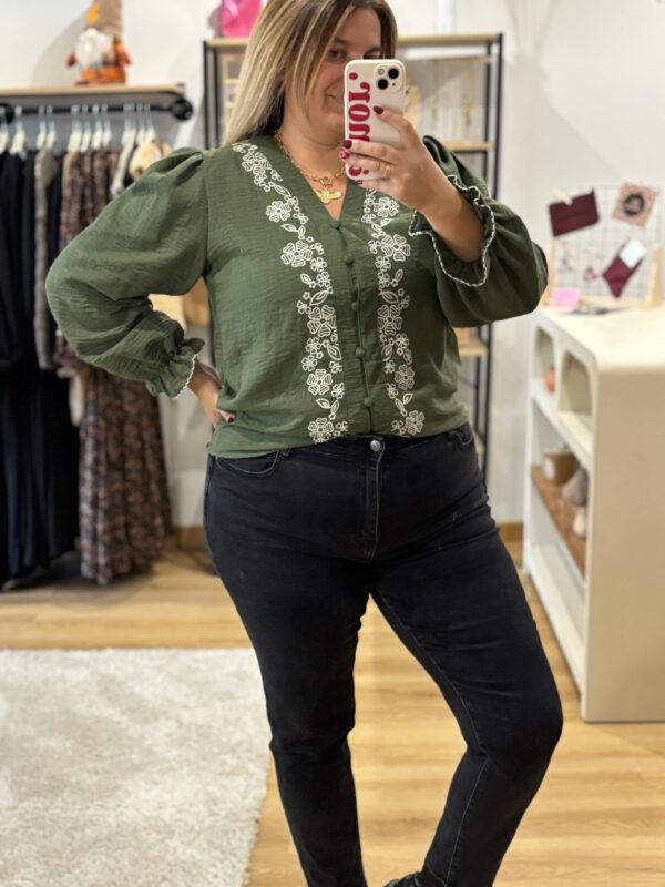 Blouse Lauren kaki – Image 6