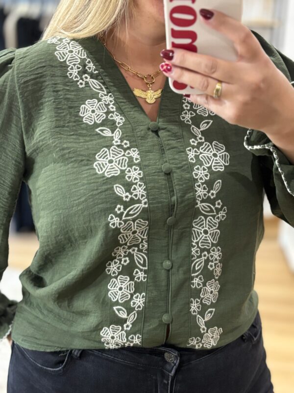 Blouse Lauren kaki – Image 5