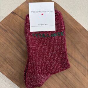 Chaussette Petillante Bordeau