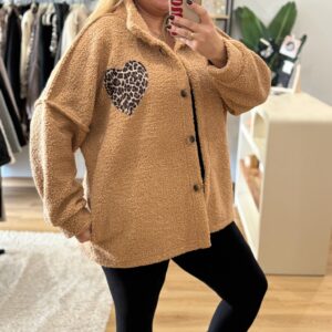 Veste moumoute Lola Camel