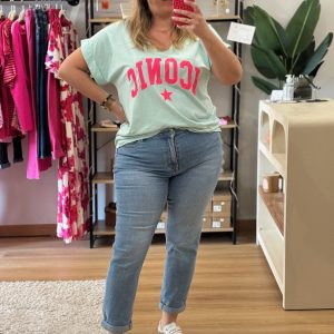 TEE shirt Iconic Vert pastel