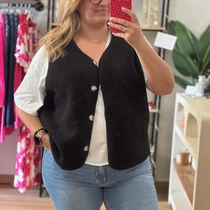 Gilet sans manches Mina Noir