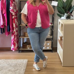 Gilet sans manches Mina Fuchsia
