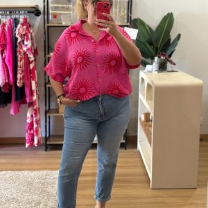 Chemise Soleil Fuchsia et Rouge