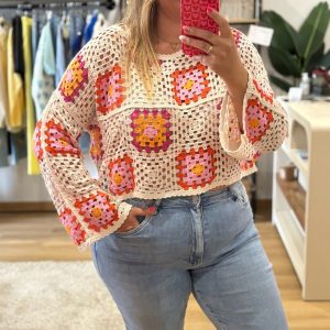 Top crochet Lydia beige