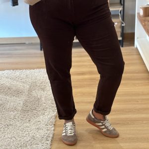 Jeans Mom Tad chocolat