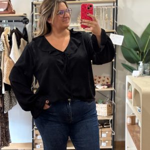 Blouse Lilou Noir curvy