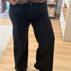 Jeans Bruno wide leg Noir