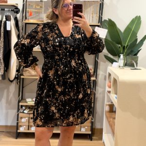 Robe Lyzie Noir Curvy