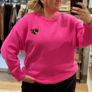 Pull Amor Fuchsia Curvy