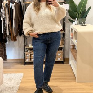 Jeans Victor strass Bleu