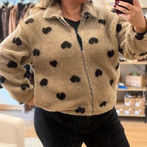 Polaire Coeur Flavie Beige